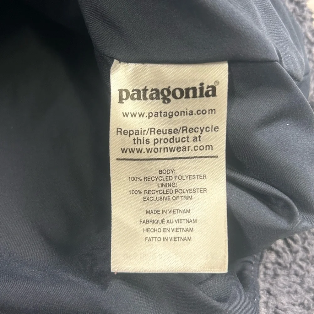 Patagonia Los Gatos Fleece Jacket Full Zip Soft Fuzzy Navy Blue Women’s Medium - Picture 4 of 9